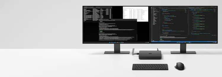  Windows Dev Kit 2023 может работать с несколькими дисплеями. Источник изображения: Microsoft 